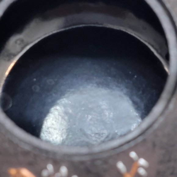 Japanese Cast Iron Kettle Teapot Tetsubin Plum and Bird Design No Lid or Infuser - Picture 5 of 6